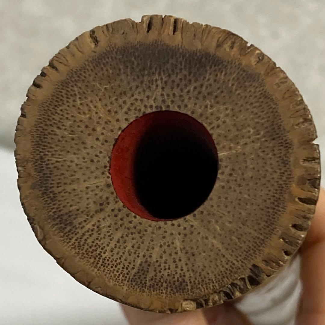 尺八 和楽器 竹製 延べ管 銘刻印入り 中継ぎ 古道具 骨董 ジャンク 現状渡し