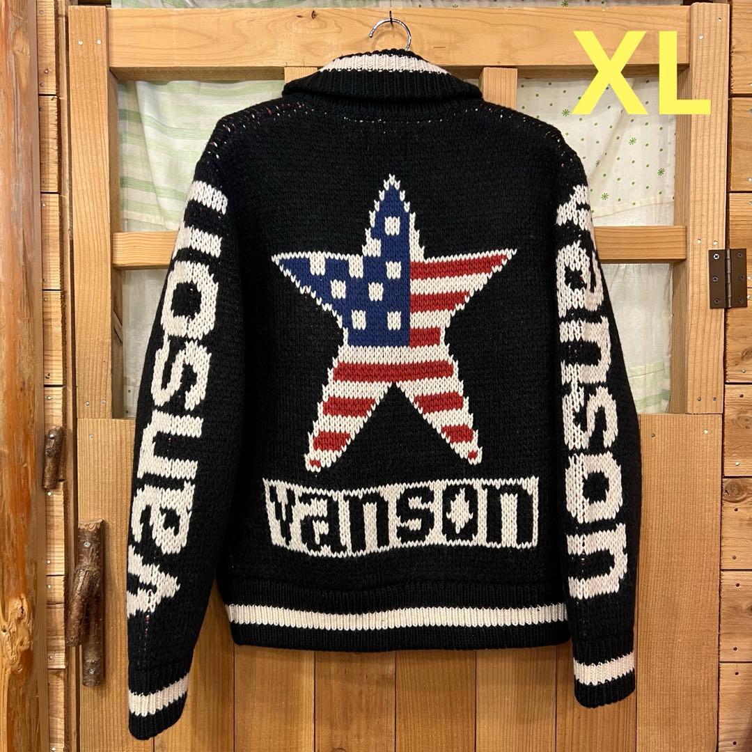 新品 VANSON バンソン カウチンニット(XL)