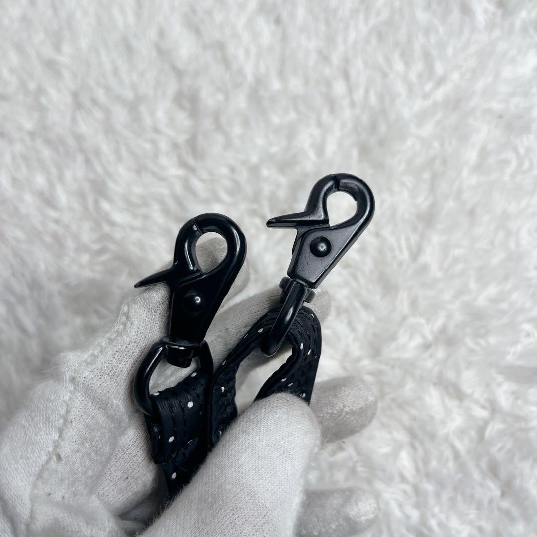 HEAD PORTER BLACK BEAUTY ドット ショルダーバッグ 黒