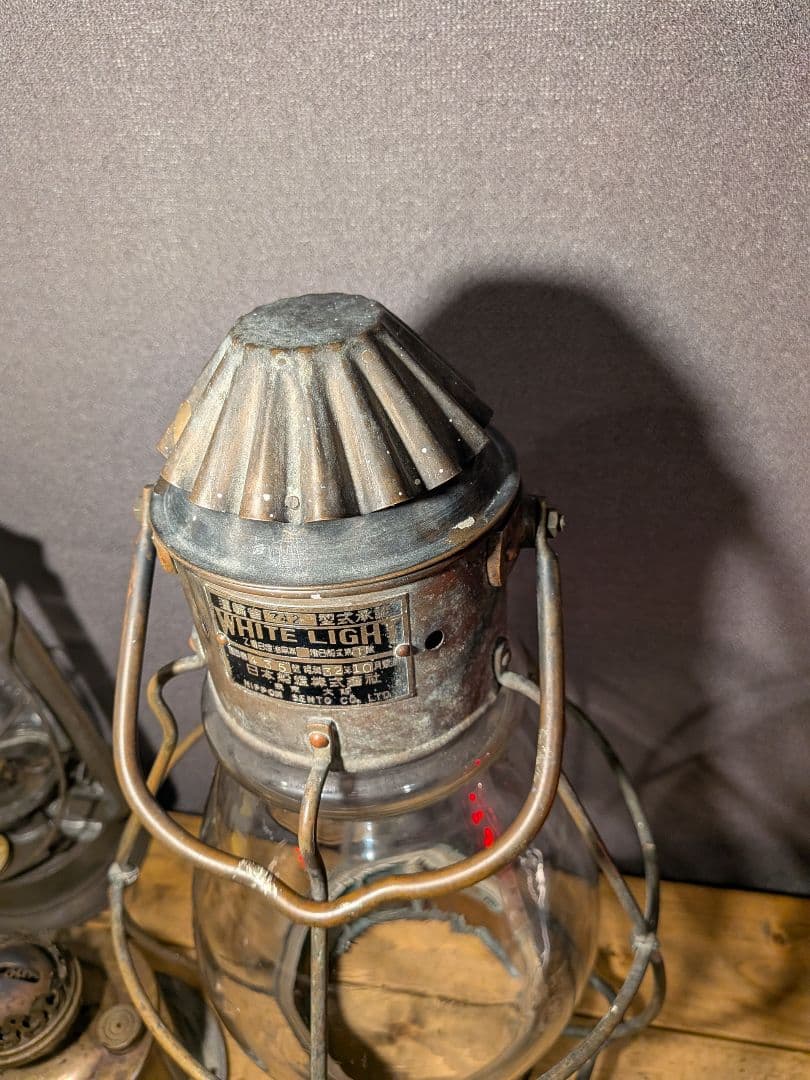 日本船燈 昭和32年 WHITE LIGHT マリンランプ ニッセン ランタン