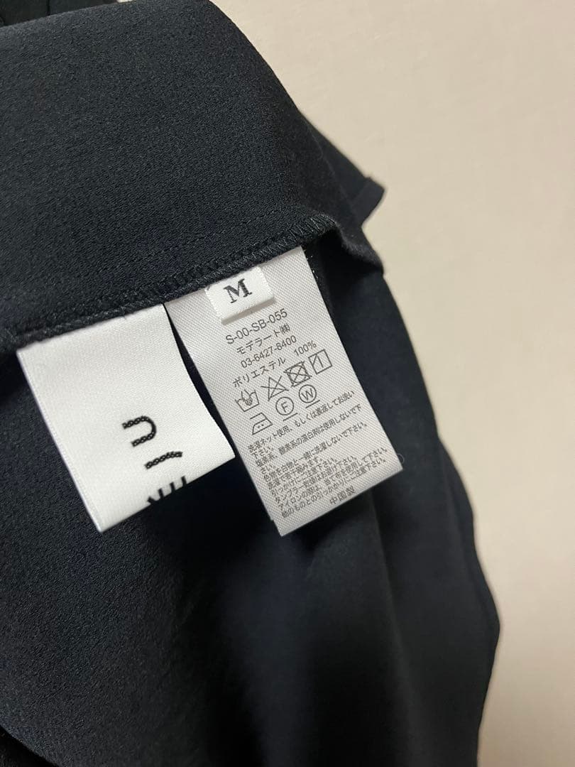 専用新品同様SOEJUエアリーリボンブラウス濃紺