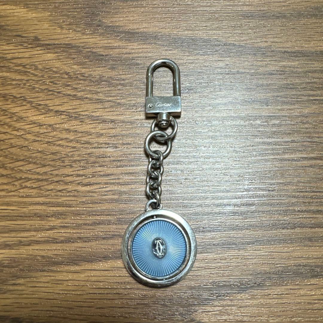 小物 DOUBLE C DE CARTIER LOGO KEY RING
