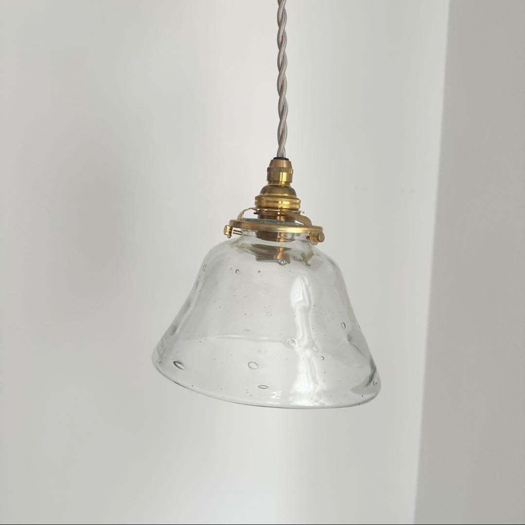 HIZUKI おおやぶみよ　ランプシェード　スピカ　真鍮　ガラス