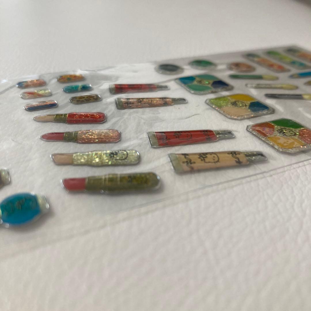 【レア】ハローキティ＊キラふちもりシールサンリオ2004年＊コスメ化粧品