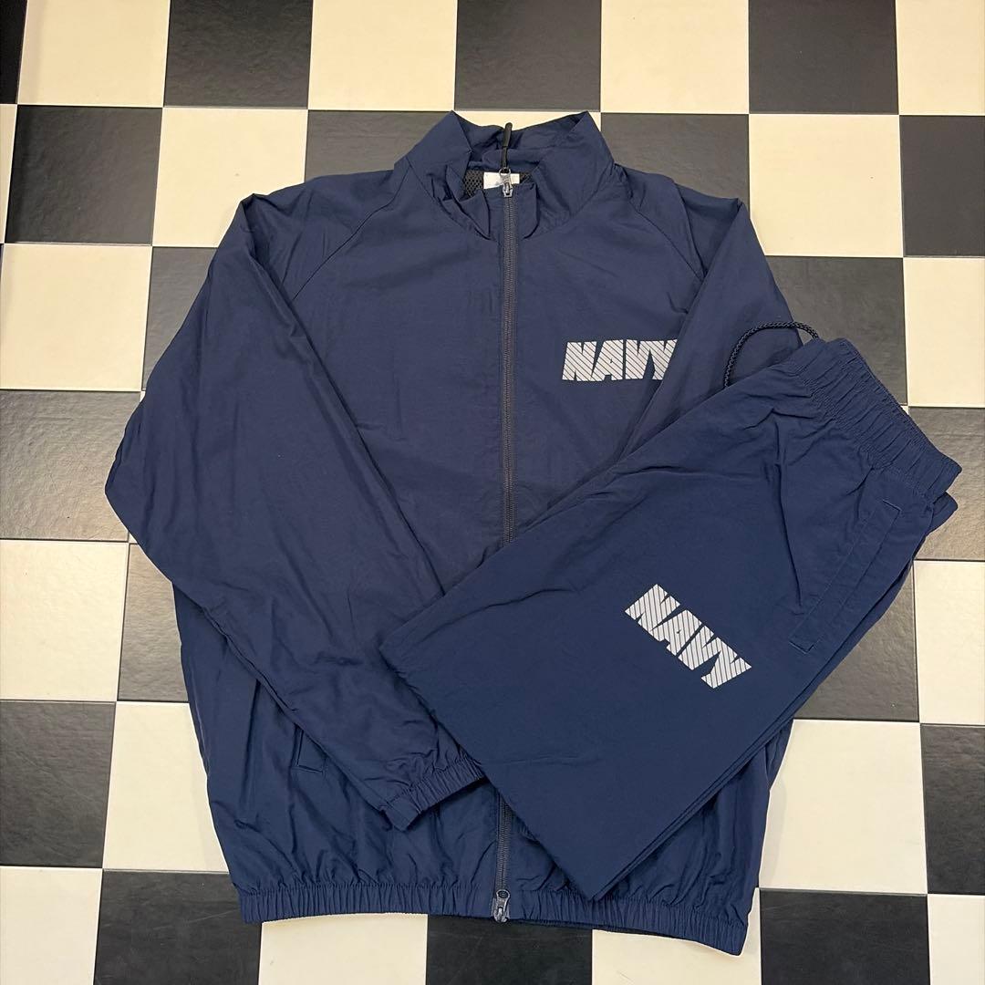 新品 USNA（アメリカ海軍兵学校）トレーニングパンツ ジャケット NAVY