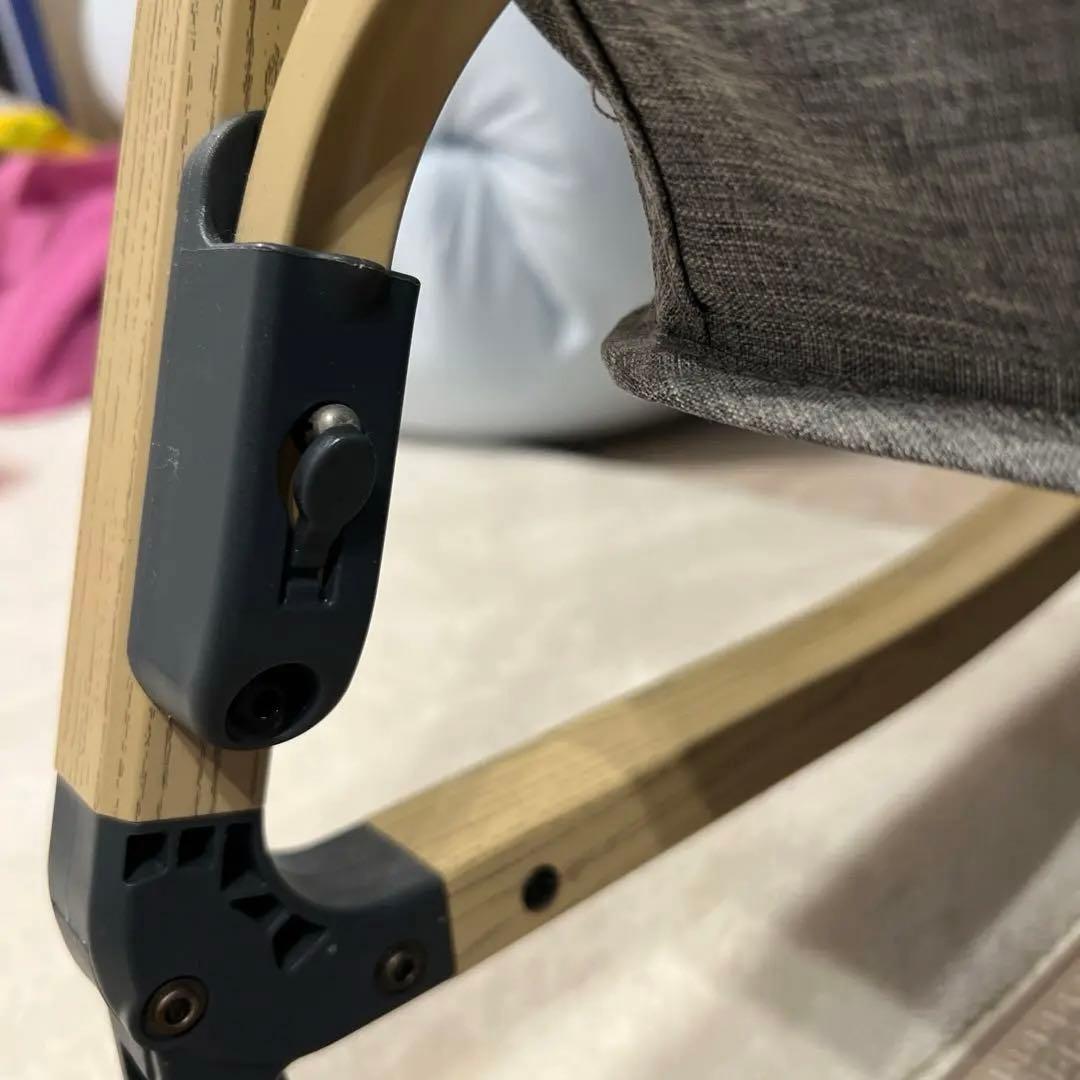 《美品》HZDMJ ベビーベッド　グレー　赤ちゃん 持ち運び