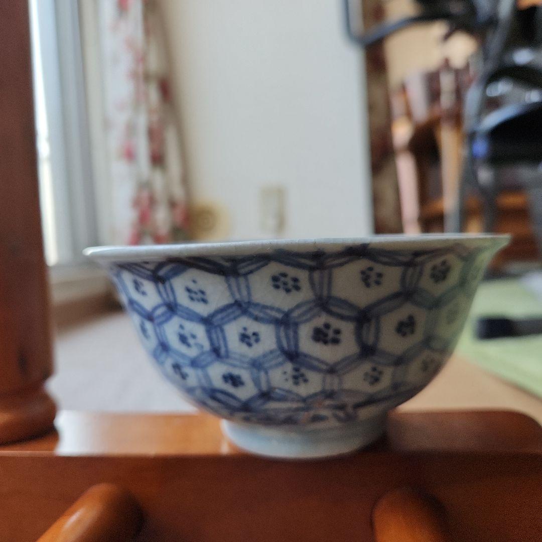 中国明朝中期頃の染付け碗