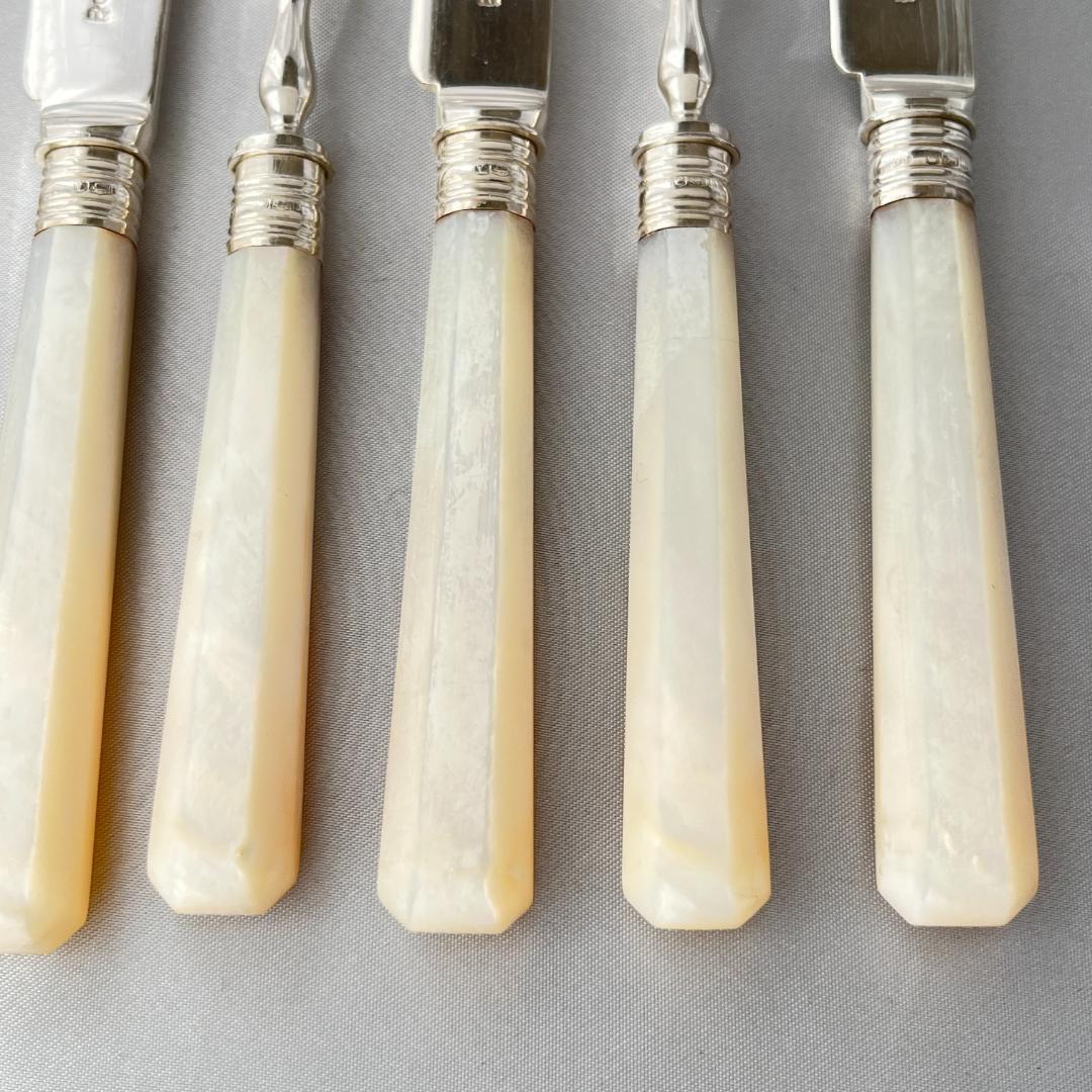 【William Yates 】【純銀継手 / 白蝶貝】パストリーセット