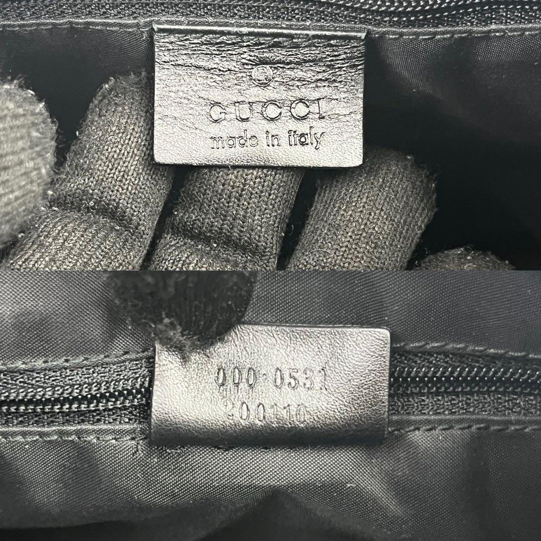 極美品✨ GUCCI グッチ ハンドバッグ ワンショルダー バンブー レザー