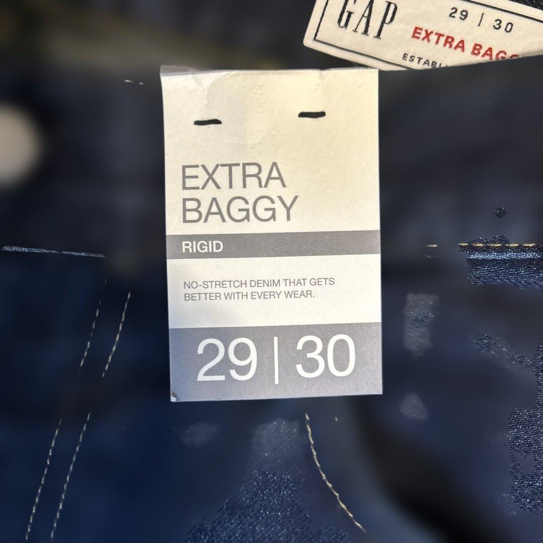 gapスーパーバギーデニムダークリンス