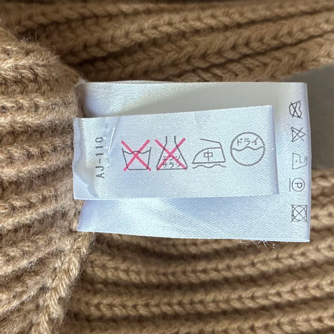 【美品】AKRIS カーディガン ニット 半袖 襟付き ウール カシミヤ 羽織り