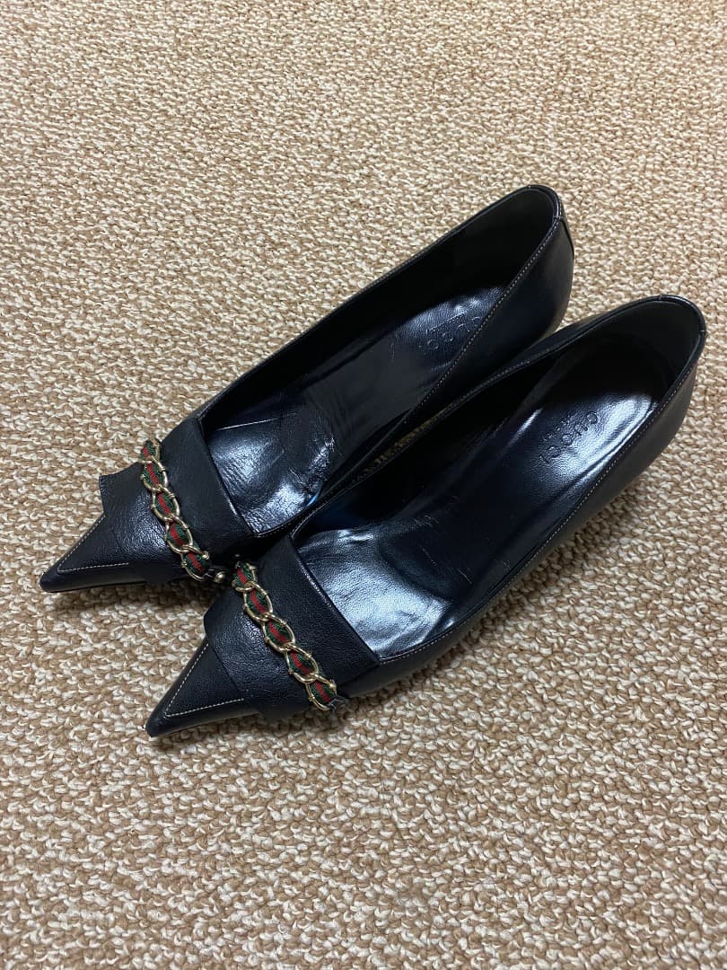 GUCCI マラガレザーヒール