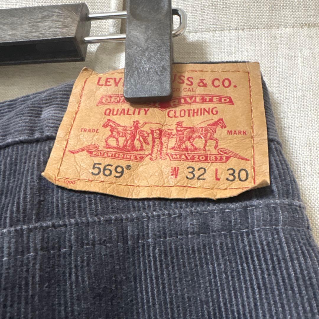 00s USA Levi's ブラックコーデュロイ 569 W32L30表記