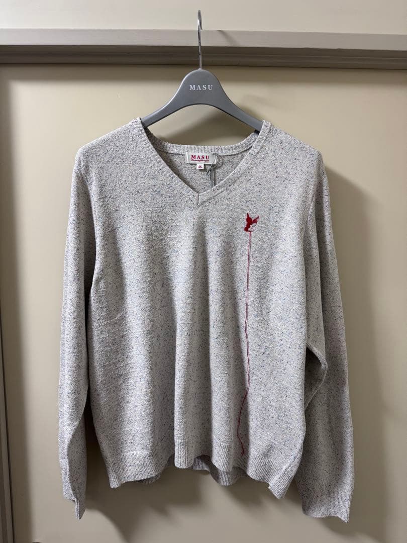 トップス MASU SILK NEP SWEATER - WHITE