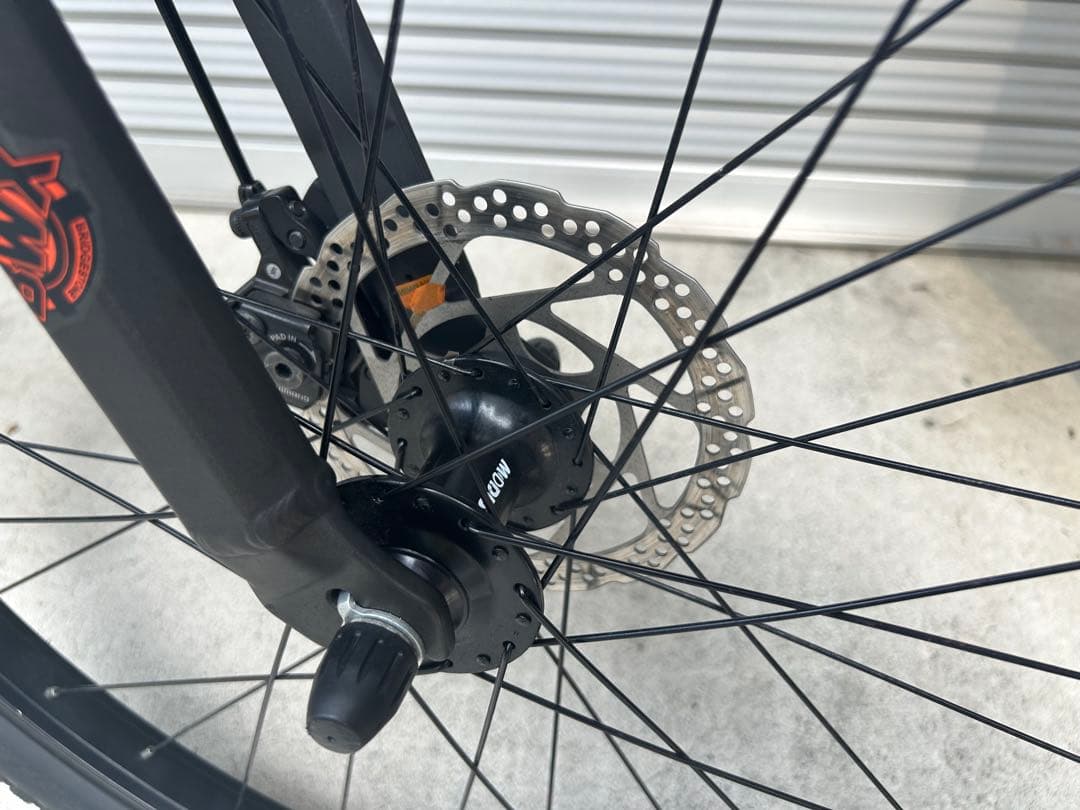 BWXマウンテンバイク 26インチ　ガンメタリック＆オレンジ