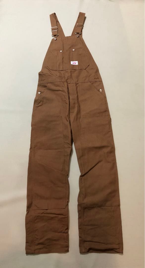 美品32×32 アメリカ製！ラウンドハウス　ダブルニーオーバーオール i66s
