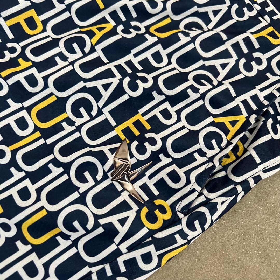 1piu1uguale3GOLF セットアップ　総柄　メンズ　ポロシャツ　パンツ