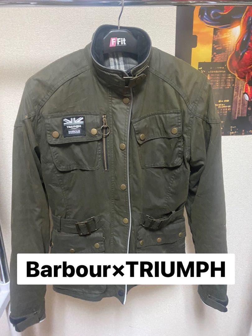 Barbour×TRIUMPH オリーブグリーンジャケット