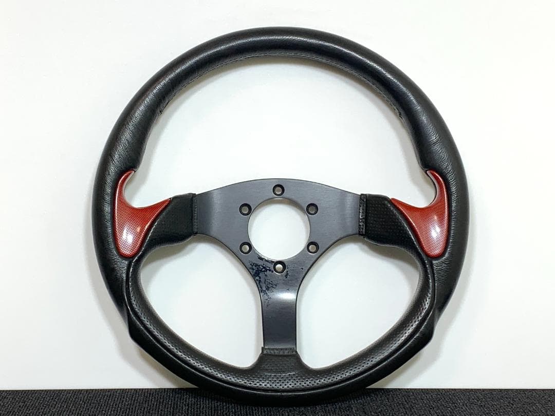 VICTOR ヴィクトール ステアリング 33パイ 赤カーボン風 ハンドル