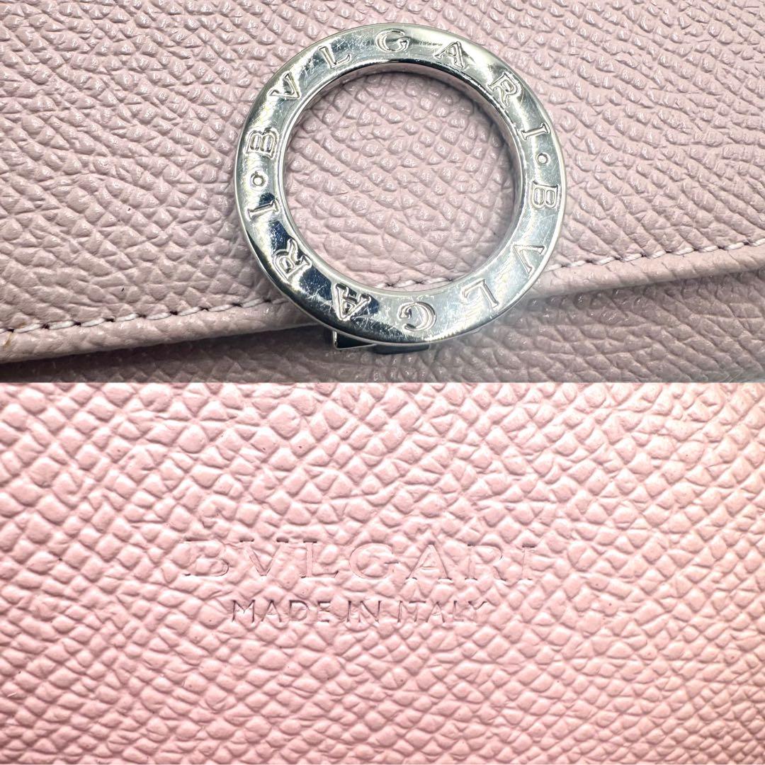 【極美品✨】ブルガリ ビーゼロ 名刺入れ カードケース レザー サークルロゴ