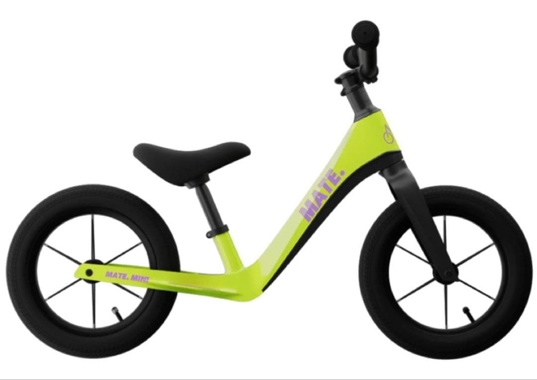 MATE MINI バランスバイク 蛍光イエロー 12インチ