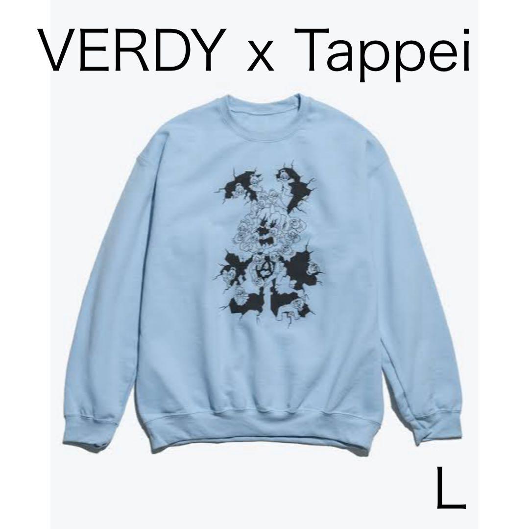 VERDY × TAPPEI SWEAT CREW サイズＬ