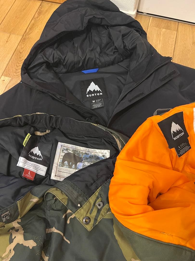 BURTON 子ども用 アノラックジャケットMとスノーボードパンツL2本セット