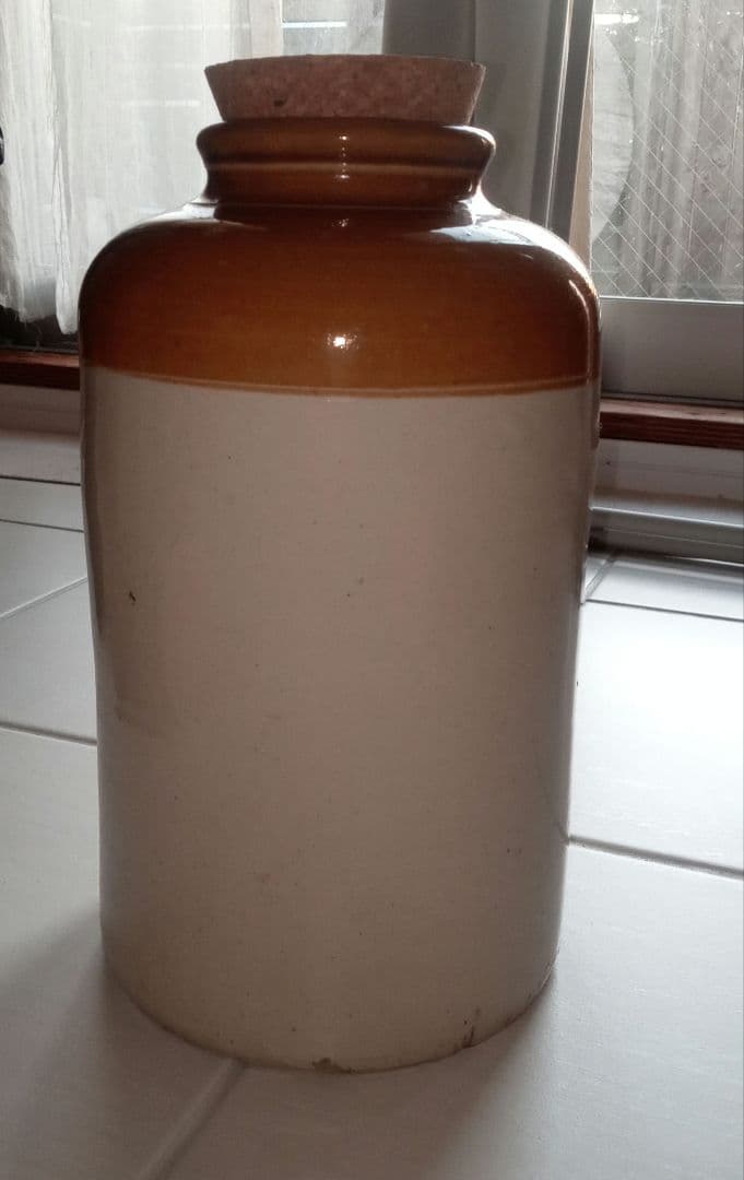 英国アンティーク ストーンウェア　 保存瓶