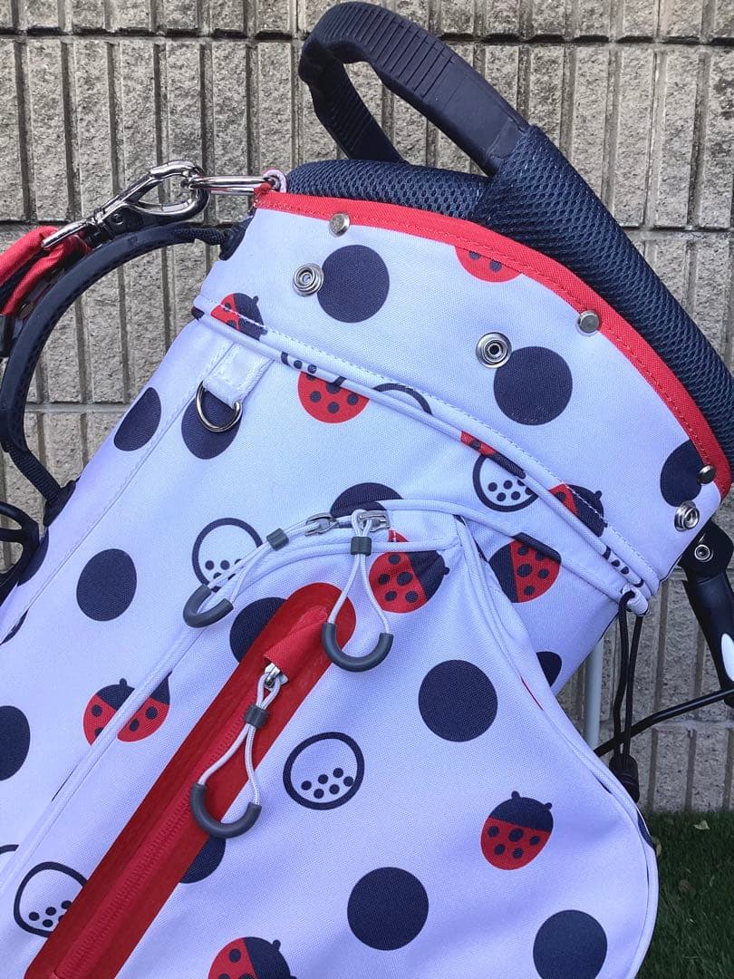Winwin ウィンウィンスタイル水玉模様スタンドキャディバッグ