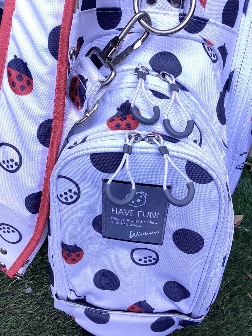 Winwin ウィンウィンスタイル水玉模様スタンドキャディバッグ