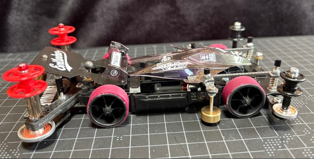 ミニ四駆 完成品　msフレキ　ブラック　ネオVQS