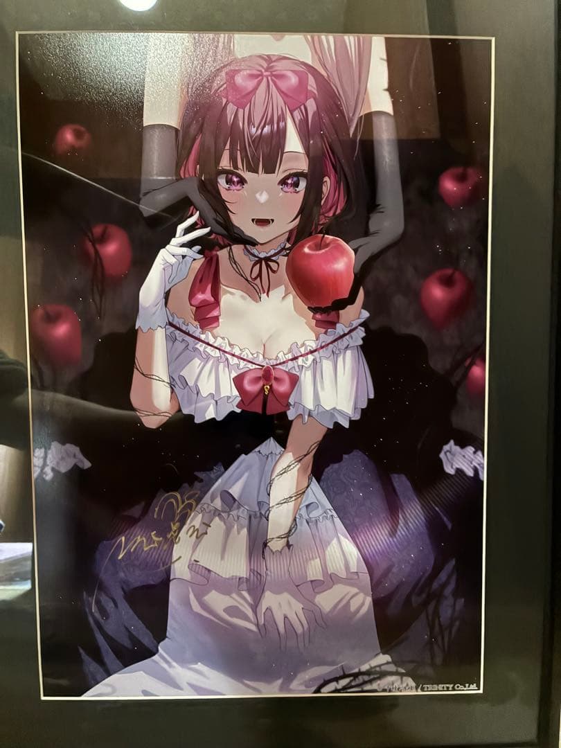 千種みのり RGB彩現額装アート 白雪恋 直筆サイン入り