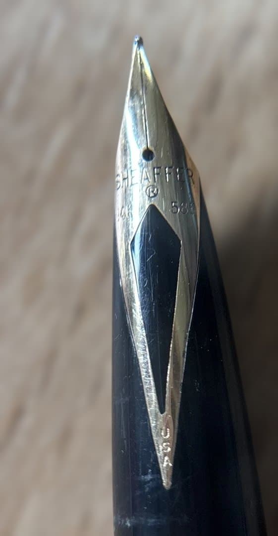 SHEAFFER シェーファー シルバー万年筆 ゴールド14K585 3本セット