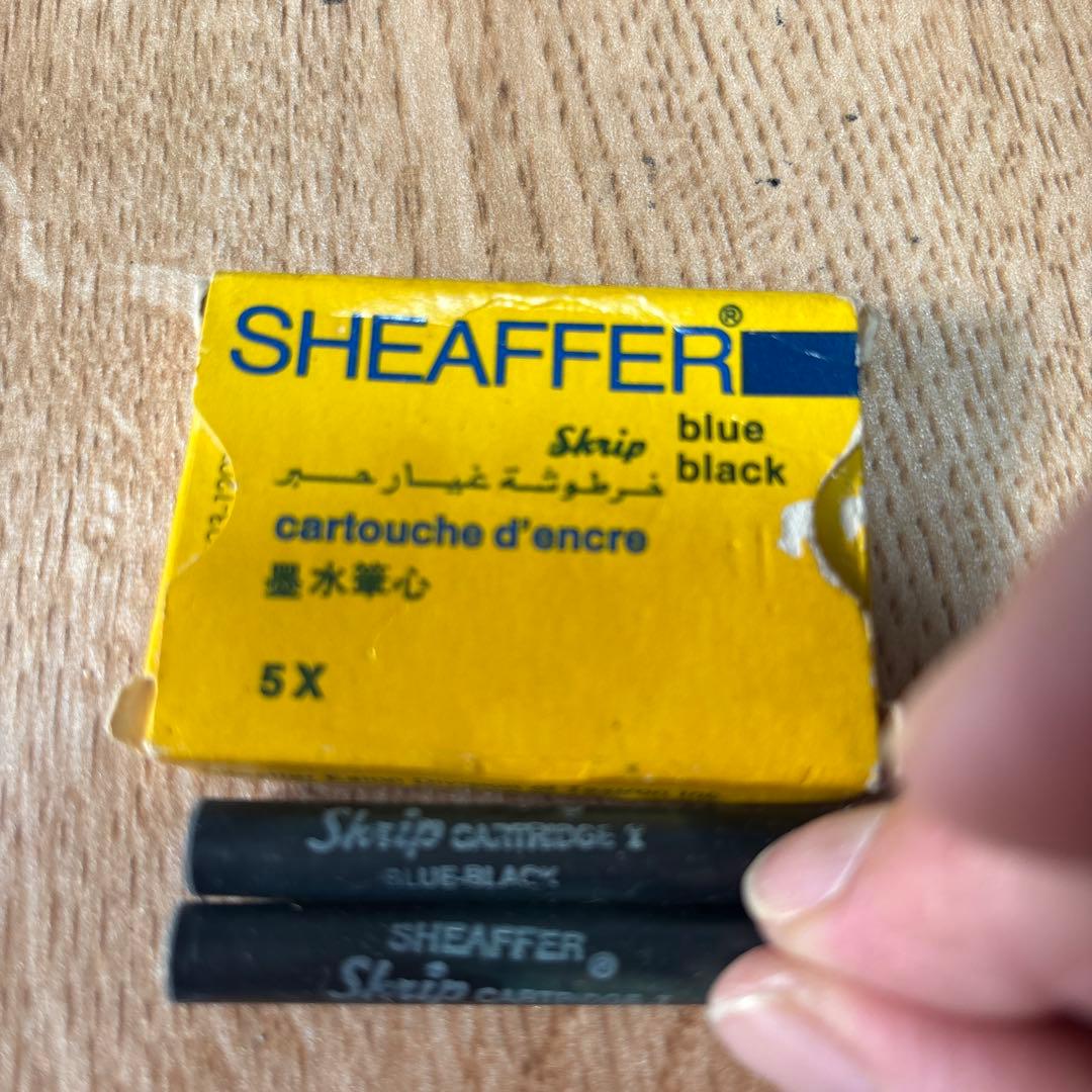 SHEAFFER シェーファー シルバー万年筆 ゴールド14K585 3本セット