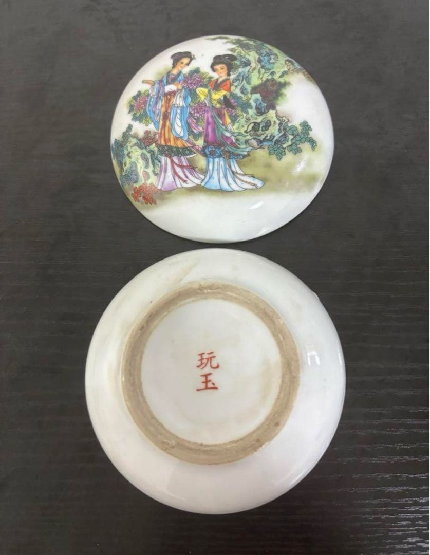 中国　古物　印泥盒　骨董品　三つまとめ売り