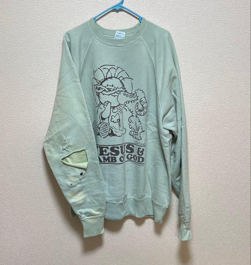t*i様 Saint Mxxxxxx JESUS CREWNECK スウェット