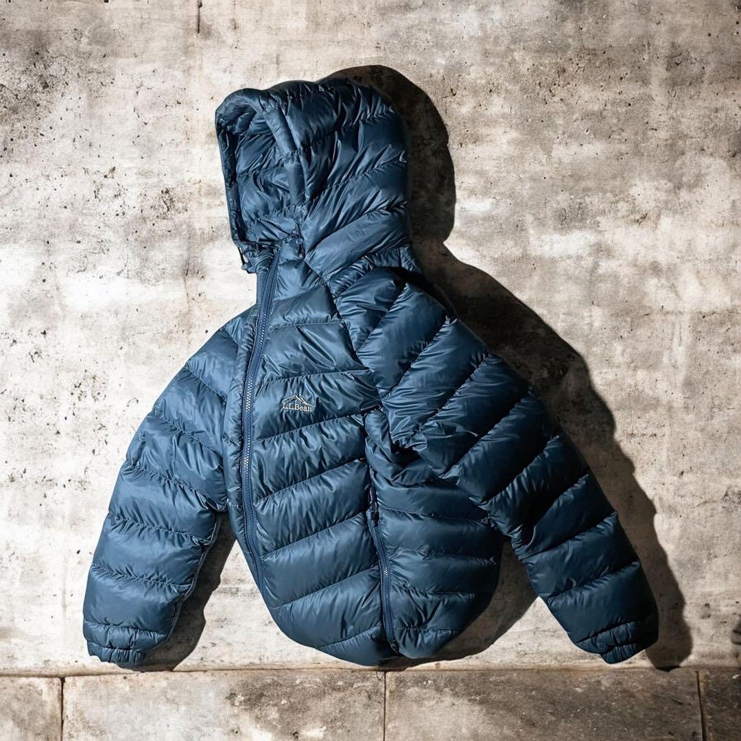 エルエルビーン　アルパインダウンパーカ　クレイターレイク　テックブルー　水色