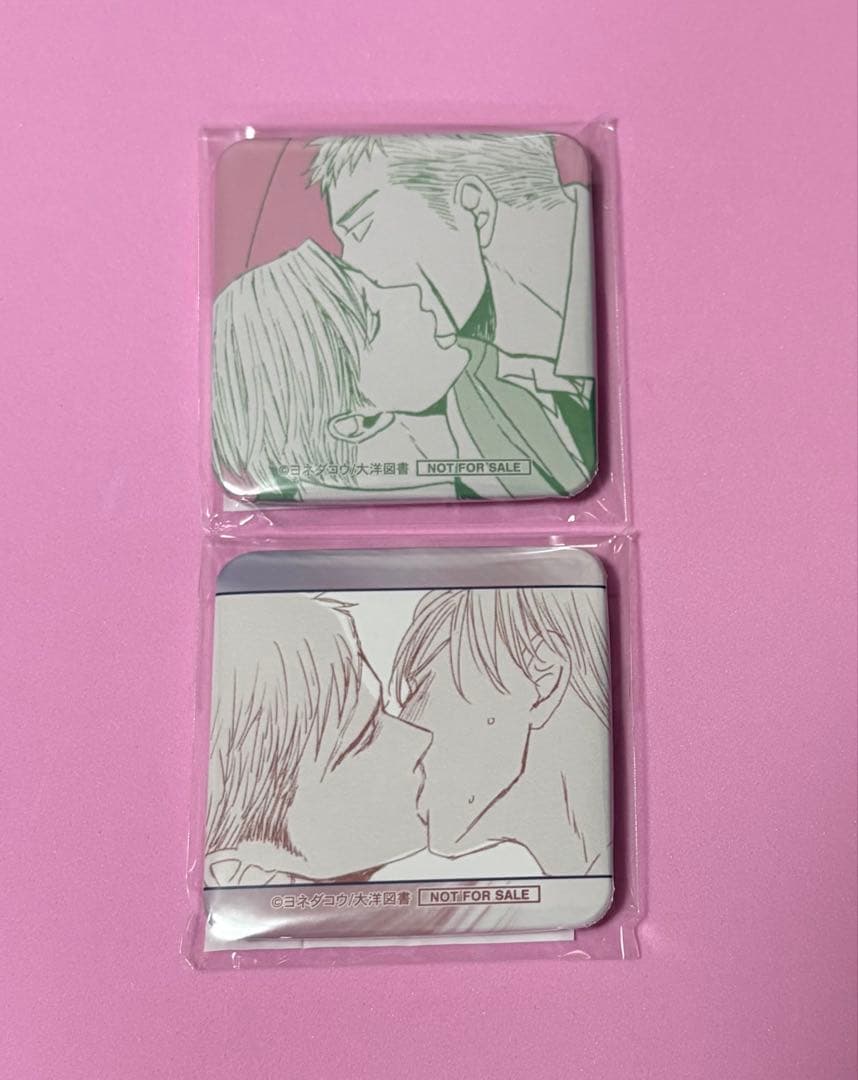 ヨネダコウ　囀る鳥は羽ばたかない　特典缶バッジ　アムニバス　アニメイト