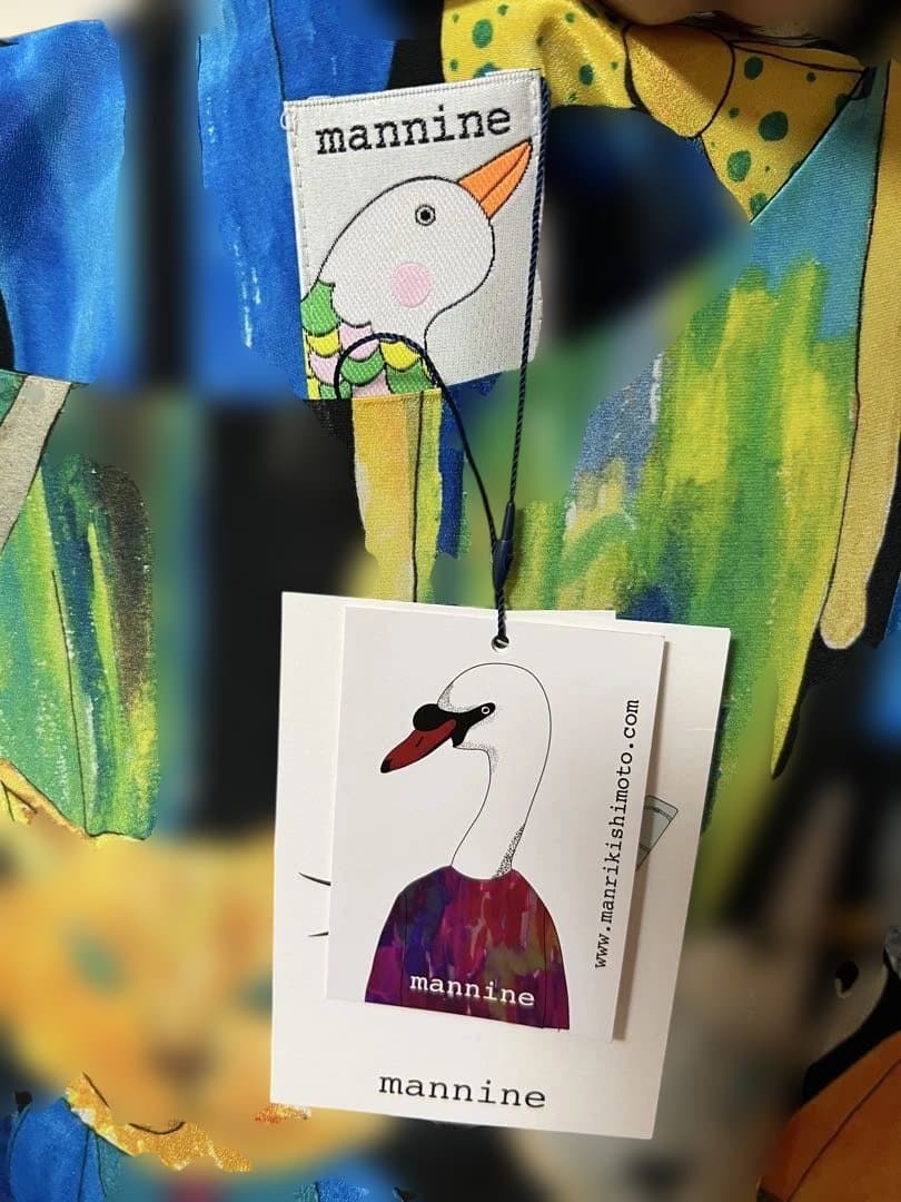 マンナイン mannine 猫柄ワンピース　21号サイズ