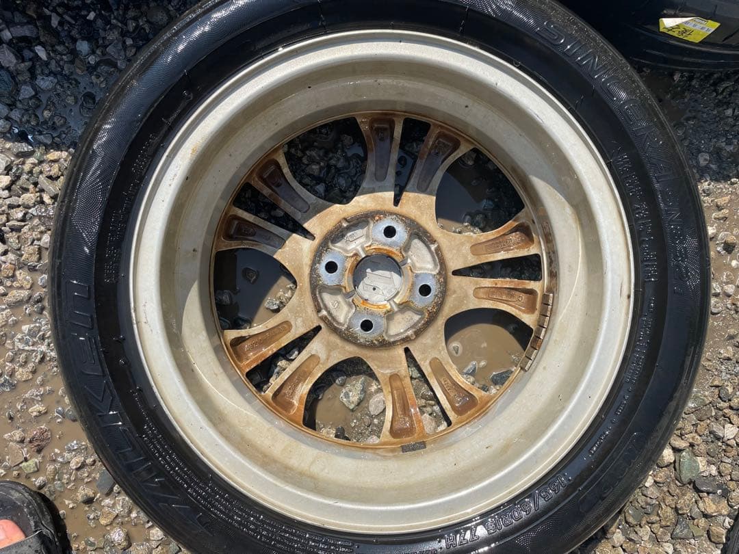 値下げ中‼️SUZUKI純正アルミ165/60R15 タイヤ付き