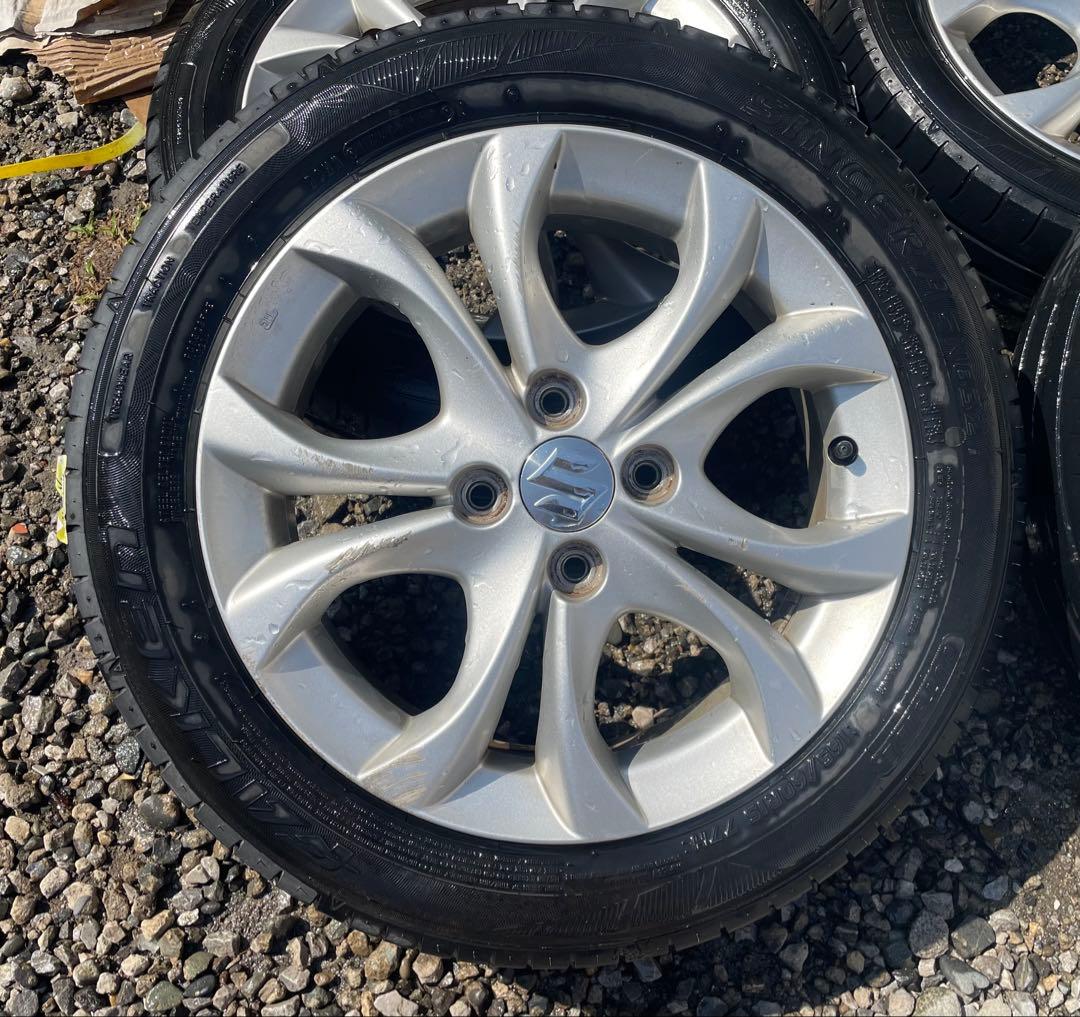 値下げ中‼️SUZUKI純正アルミ165/60R15 タイヤ付き