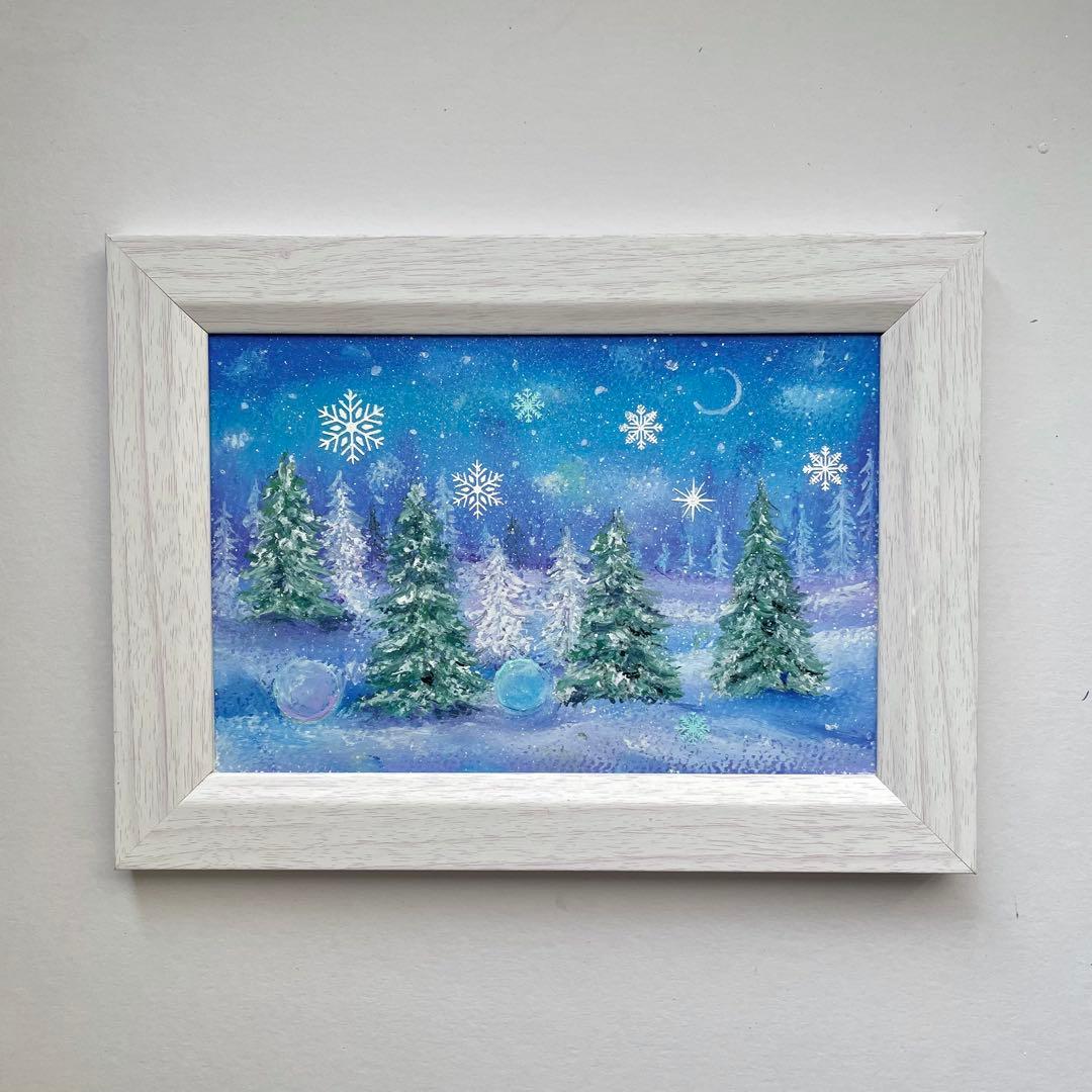 オイルパステル画　アクリル画　ご予約品　5点