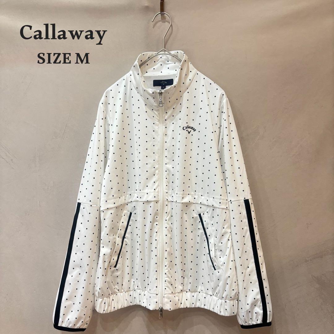 Callaway スターストレッチ フルジップブルゾン ホワイト M ゴルフ