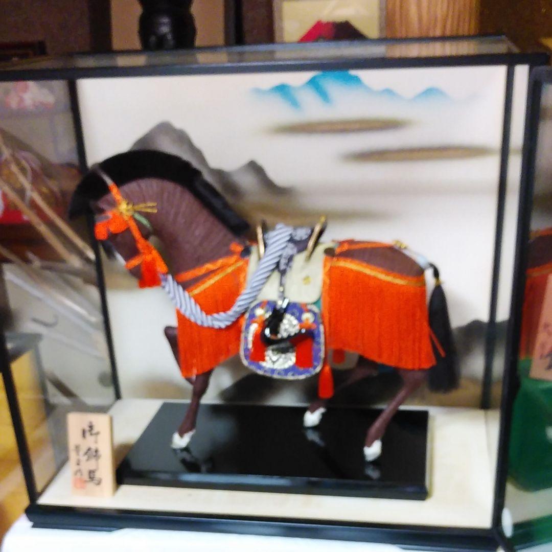 大きな馬の五月人形　御飾馬