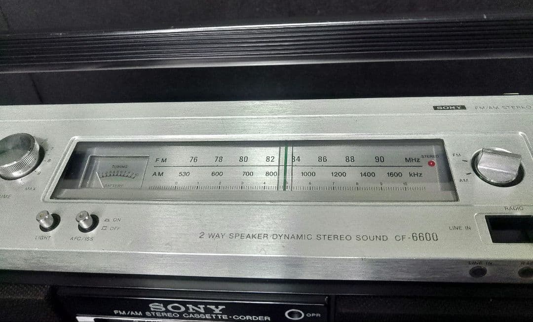 希少　良品　SONY　CF-6600　STEREO ZILBA'P　ラジカセ