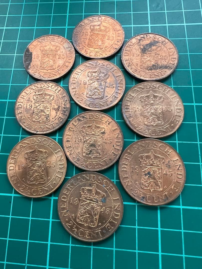 外国　蘭領東インド銅貨　10枚まとめロット