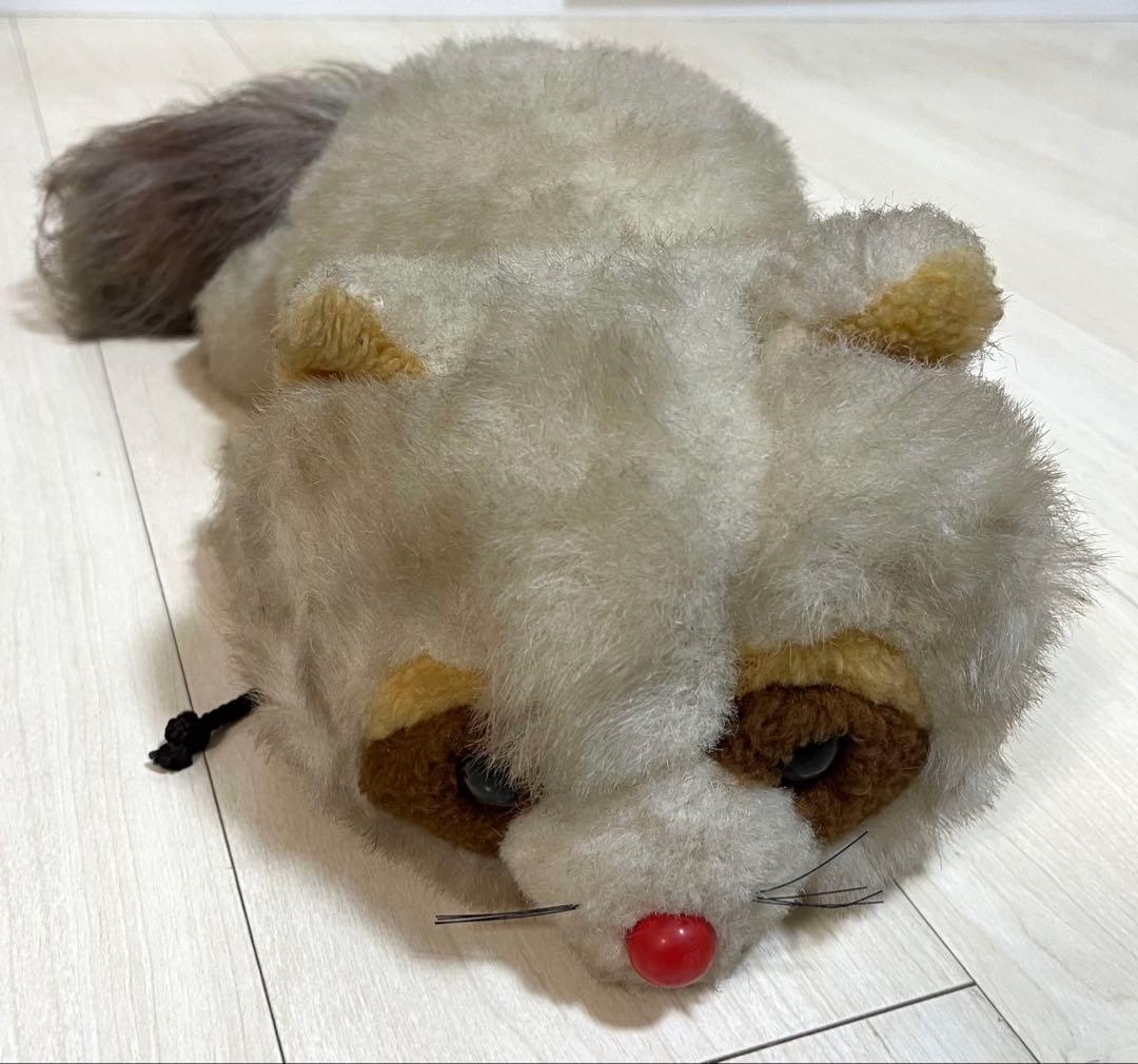 昭和レトロ☆アライグマ べべちゃん 洗えるぬいぐるみ ファースト社