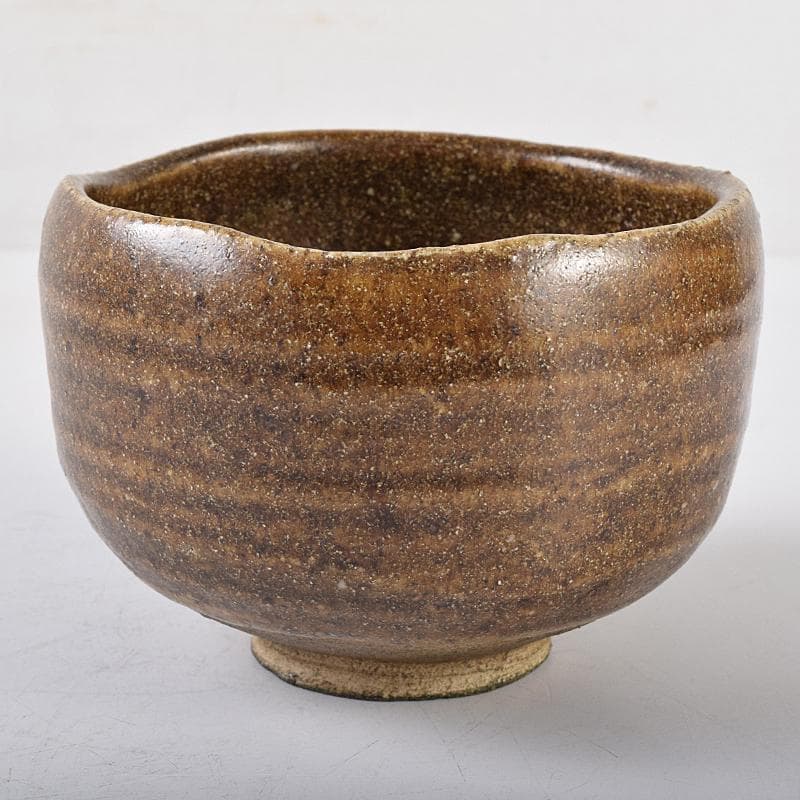 ツッチー一無斎（一ム斎）作蕎麦釉　茶碗　森山歓渓極め箱二重箱　UR8762