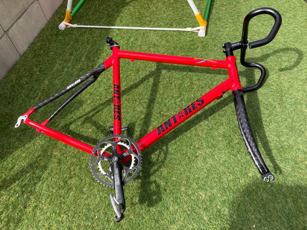 (高校2年生)【ANTRES】(美品)フレーム+クランク+ハンドル+FD