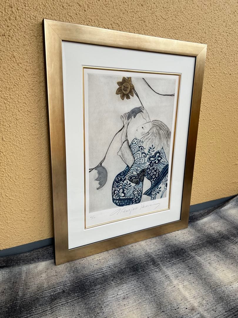 イングリット・フジ子・ヘミング 夏の夕 エッチング 版画